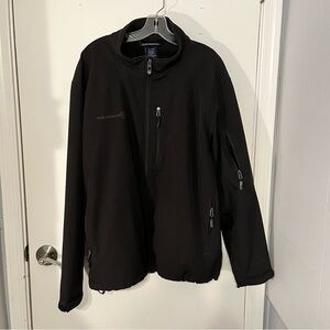 Free Country Hooded Jacket men’s water resistant Black size XXL.
